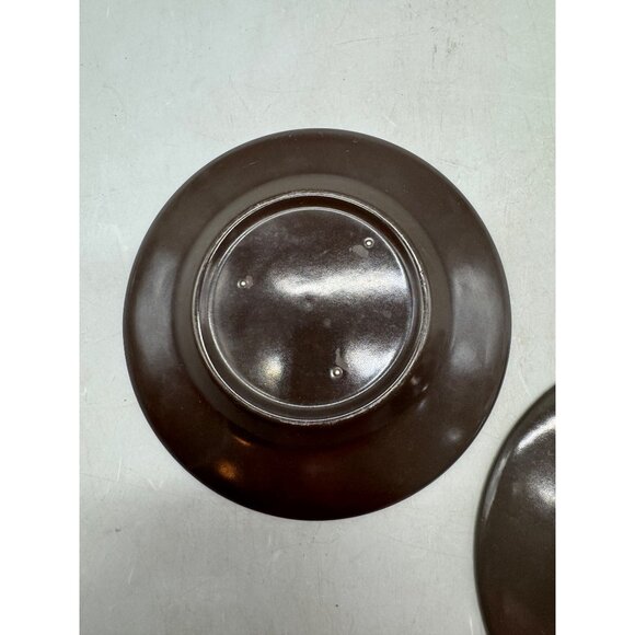 Vintage Franciscan Madeira Floral Ceramic 6.5" Plates Brown Patterned Set Of 2 - Picture 6 of 6